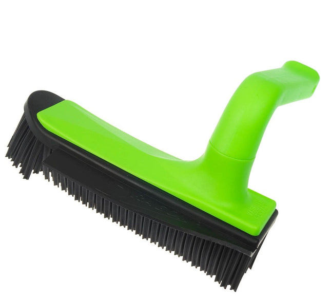 V7 Hand-Held Rubber Brush and Dustpan – Innovative Red Cleaning Duo, Ergonomic Design