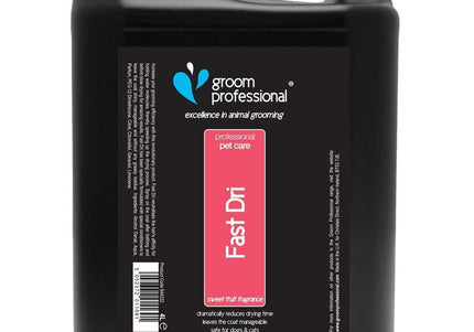Groom Professional Fast Dri Spray – Sweet Fruit Scent, Reduces Coat Drying Time, 4L