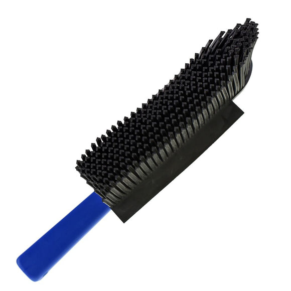V7 Hand-Held Rubber Brush and Dustpan – Innovative Red Cleaning Duo, Ergonomic Design