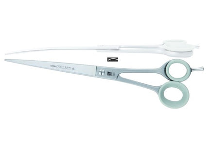 Witte Rose Line 8.5 Inch Curved Grooming Scissors – Micro-Sanded Precision Blades, Ergonomic Design