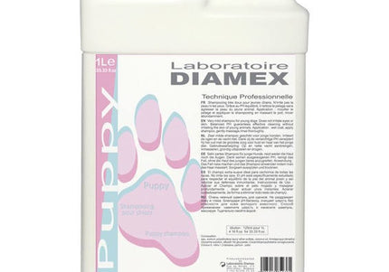 Diamex Puppy Shampoo – Extremely Gentle Concentrate Formula, 1:8 Dilution, 1L Bottle