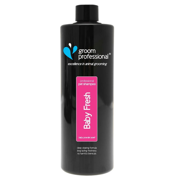 Groom Professional Baby Fresh Shampoo – Gentle Concentrate Formula, 1:20 Dilution, 1L Bottle