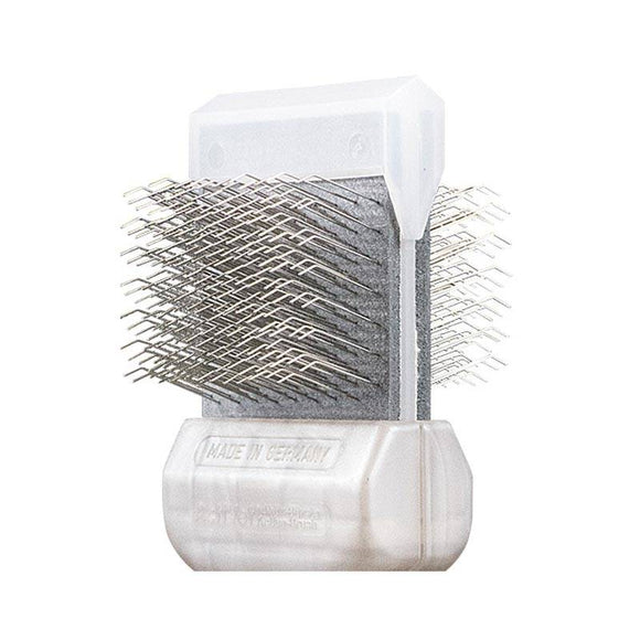 ActiVet Pro Silver Coat Grabber Brush – Hard Double-Sided Flexible Tool, 4.5 cm, Efficient Undercoat Removal