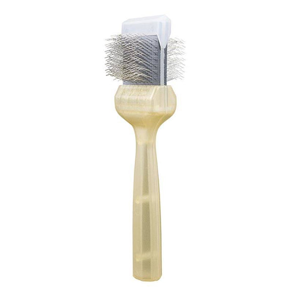 ActiVet Pro Brush Super Soft Gold – Flexible Double-Sided Grooming Brush, 4.5 cm, for Long Silky Coats