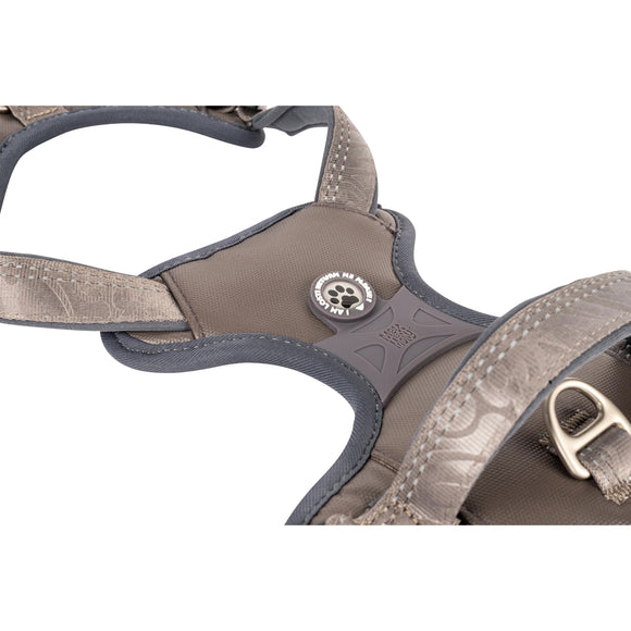 Max&Molly Matrix 2.0 Sport Harness Stone – Adjustable Gray Dog Harness with QR Tag, Large