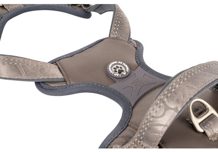 Max&Molly Matrix 2.0 Sport Harness Stone – Adjustable Gray Dog Harness with QR Tag, Large