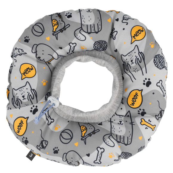 Biglo Recovery Soft Cone Light Gray – Lightweight Comfortable Protective Collar Design