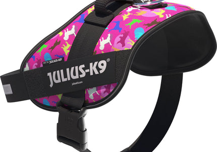 Julius-K9 IDC Powerharness Dogz – Reflective Dog Harness with Colorful Pattern, Size 0