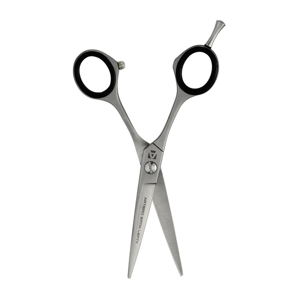 Artero Satin Lefty Straight Scissors – Japanese Steel, Satin Finish, 5.5in, Professional Quality