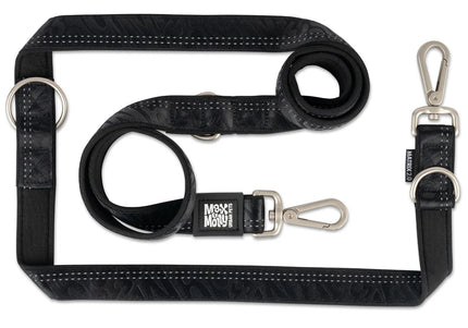 Max&Molly Matrix 2.0 Multi-Function Leash – Reflective, Detachable, Black, Medium Size