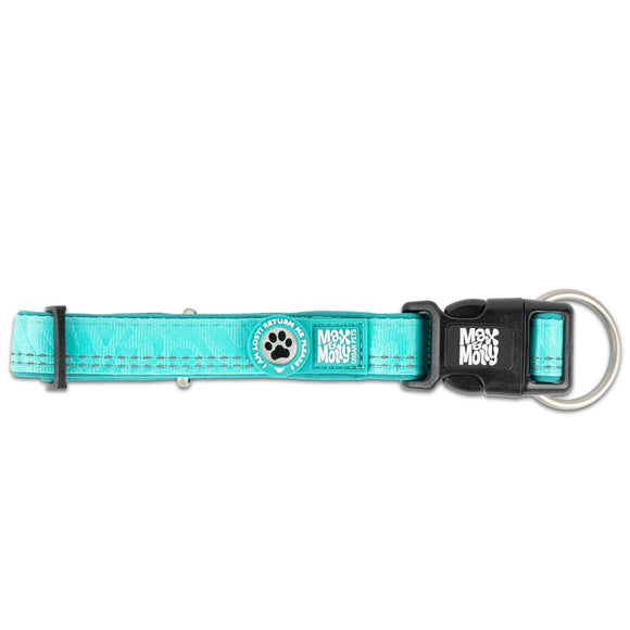 Max&Molly GOTCHA! Smart ID Matrix 2.0 Turquoise Collar – QR Tag, Adjustable, Small Size