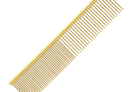So Posh Metal Comb Grande 19cm – Gold Grooming Comb with Mixed 50/50 Pins