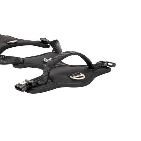 Max&Molly Matrix 2.0 Sport Harness – Adjustable Black Design with QR Tag, XL Size