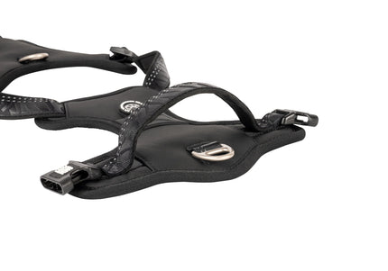 Max&Molly Matrix 2.0 Sport Harness – Adjustable Black Design with QR Tag, XL Size
