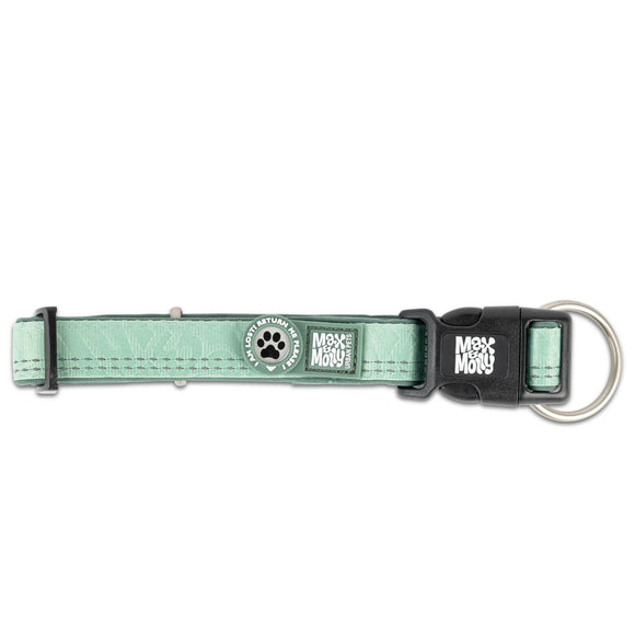 Max&Molly GOTCHA! Smart ID Matrix 2.0 Collar Jade – Mint QR Tag, Adjustable, Size Small