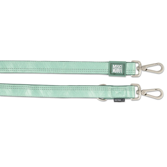 Max&Molly Matrix 2.0 Multi-Function Leash Jade – Reflective Detachable Design, Mint, Medium