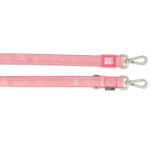 Max&Molly Matrix 2.0 Multi-Function Leash – Detachable, Reflective, Pastel Pink, Large Size