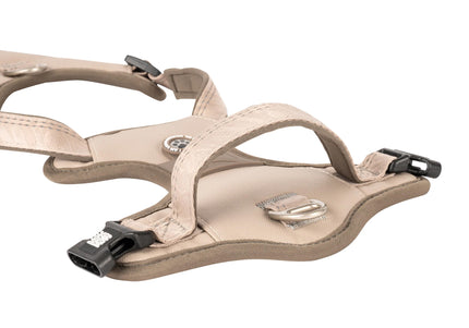 Max&Molly Matrix 2.0 Sport Harness – Adjustable Sand Beige with QR ID, Medium Size