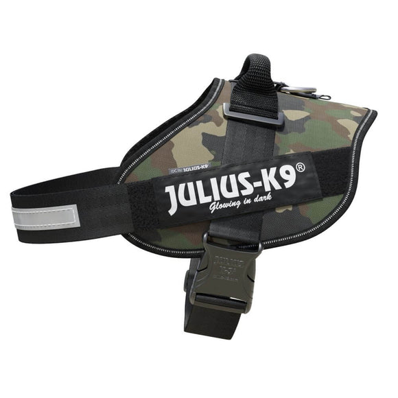 Julius-K9 IDC Powerharness Camouflage – Premium Adjustable Harness, Camo Khaki, Durable Design