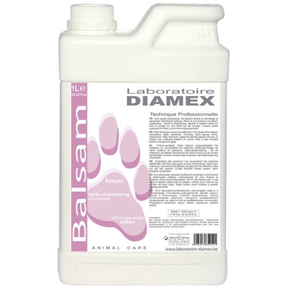 Diamex Balsam Conditioner – Concentrated Volumizing Formula, Eases Combing, 1L