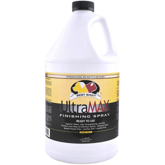 Best Shot UltraMax Pro Finishing Spray – Nourishing Detangler and Shine Enhancer, 4.1L