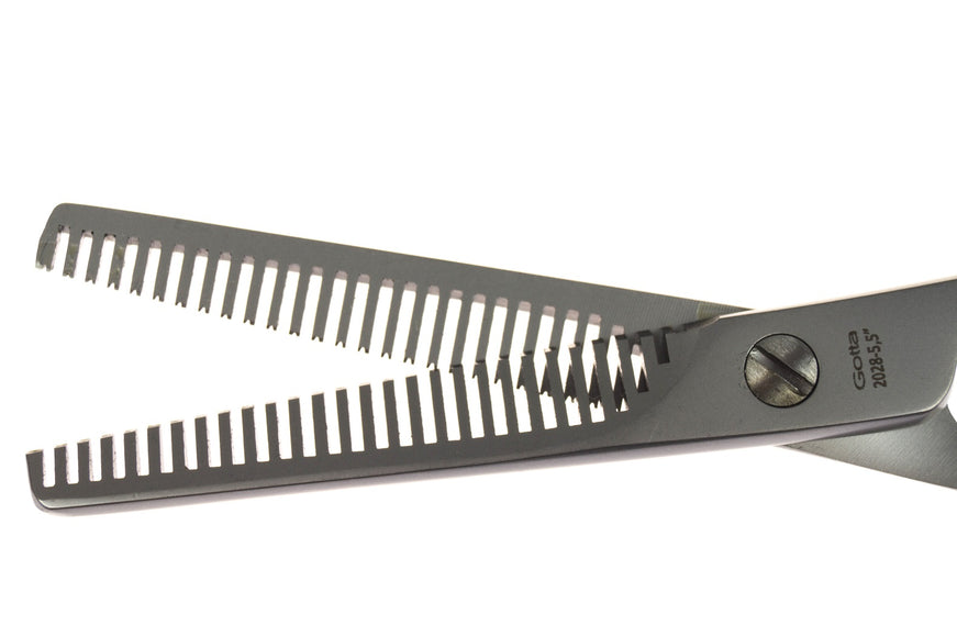 Gotta Solingen Double-Sided Thinning Shears 5.5 Inch – 28 Teeth, Precision German Steel