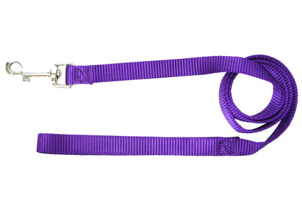 Hamilton Single Thick Leash – Black Nylon, 16mm Wide, 122cm Long, Durable Short Design