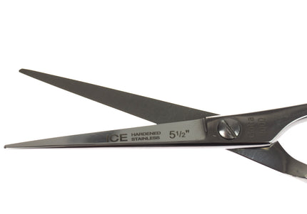 Gotta Solingen Ice 5.5in Nickel-Plated Straight Scissors – One-Sided Micro-Grind Precision