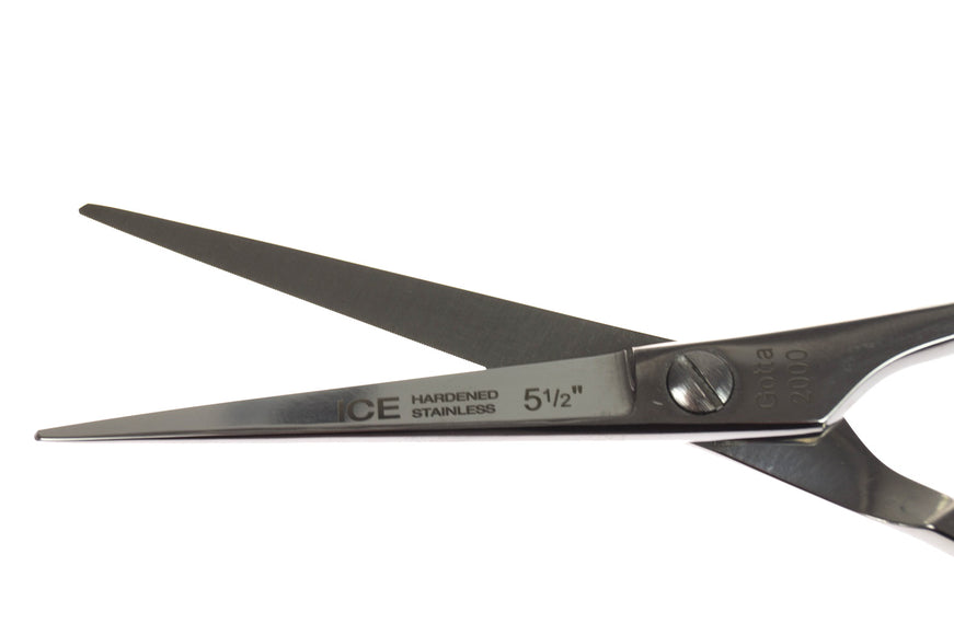 Gotta Solingen Ice 5.5in Nickel-Plated Straight Scissors – One-Sided Micro-Grind Precision