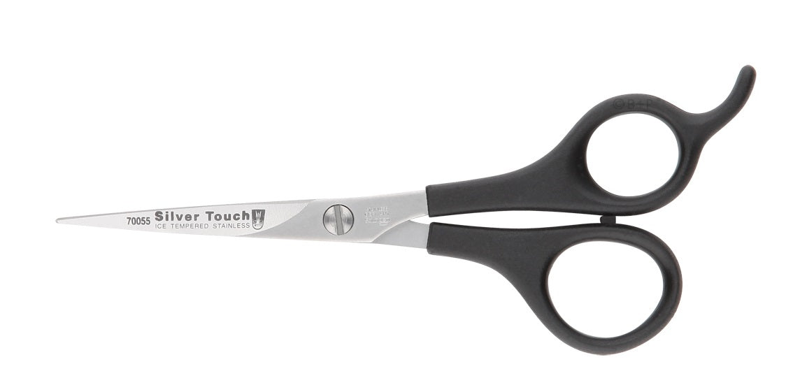 Witte Silver Touch 5.5" Straight Grooming Scissors – Lightweight Plastic Handle, 13cm