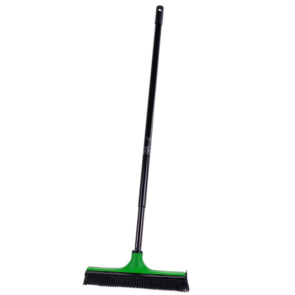 V7 Rubber Grooming Broom – Telescopic Pole, Innovative Red Design, Efficient Hair Removal