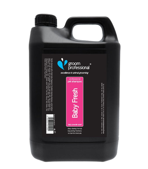Groom Professional Baby Fresh Shampoo – Gentle Concentrate 1:20, 4L Bottle with Mild Scent
