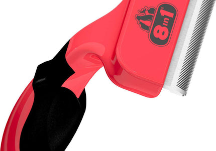 8in1 Perfect Coat DeShedder M – Medium Size, Efficient Undercoat Remover with Ergonomic Grip