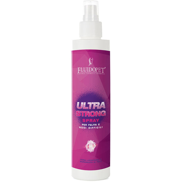 FluidoPet Ultra Strong Detangling Spray – Keratin, Coconut & Jojoba Waxes, Professional Formula, 200ml