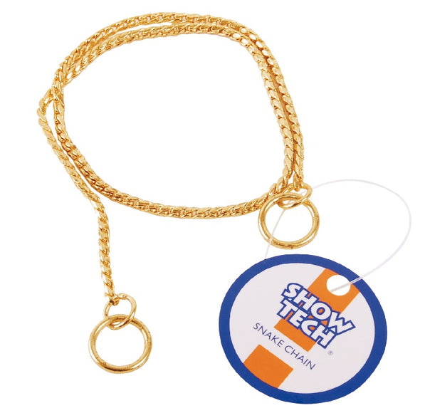 Show Tech Elegant Metal Dog Chain – Exhibition Size 30cm x 2.5mm, Anthracite Finish