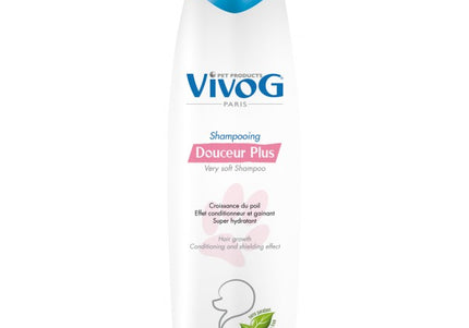 Vivog Douceur Plus Moisturizing Regenerating Shampoo 1L – Gentle Hydration and Coat Renewal
