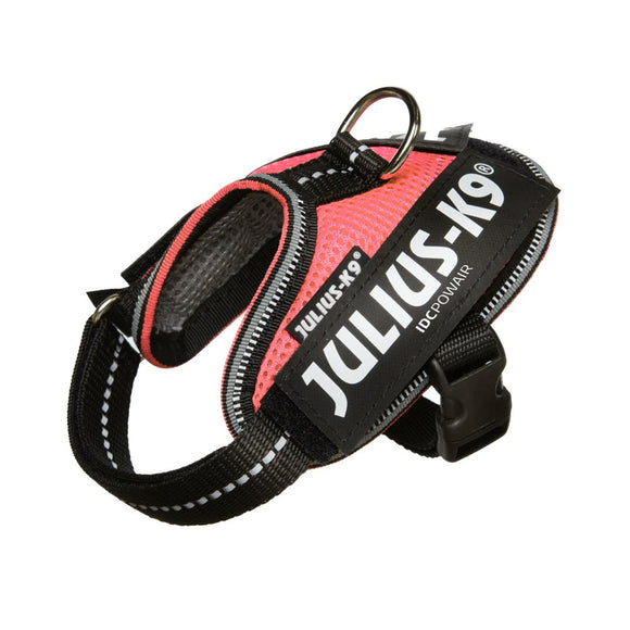 Julius K9 IDC Powair Harness Pink – Lightweight Breathable Mesh Dog Harness, Small Size