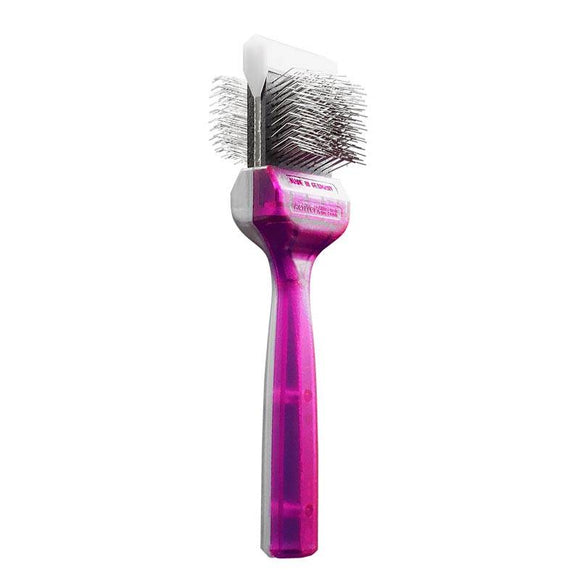 ActiVet Duo Plus Tufffinish Coater Brush – 2-in-1 Hard Grooming Tool, 4.5 cm, Enhanced Undercoat Care