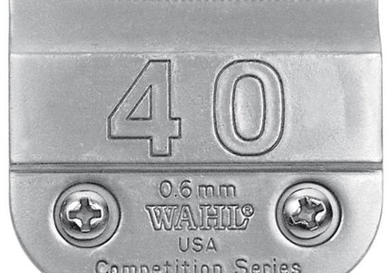 Wahl Competition Series No. 40 Surgical Blade – 0.6mm Precision Stainless Steel, Durable Edge