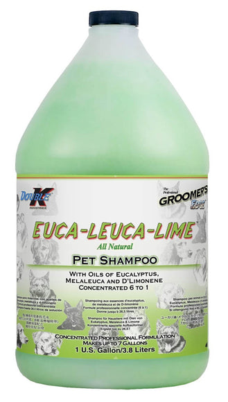 Double K Euca-Leuca-Lime Shampoo – Eucalyptus Concentrate 1:6, Soothing Formula, 3.8L