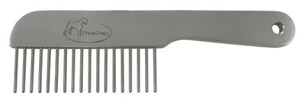 ProPet Solid Aluminum Grooming Comb with Handle – 3cm Needles, 4mm Spacing