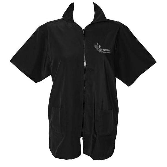 Groom Professional Firenze Grooming Sweatshirt with Gray Trim, Medium Size – Comfortable, Durable Design