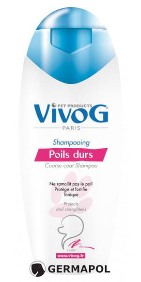 Vivog Shampooing Poils Durs – Gentle Cleansing Shampoo, 300ml, Enhances Rough Coat Texture