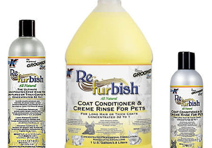 Double K Refurbish Conditioner – Moisturizing Formula for Long and Thick Coats, 473ml