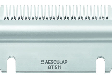 Aesculap GT511 Replacement Lower Blade – Precision Stainless Steel, Compatible with Econom II Clippers