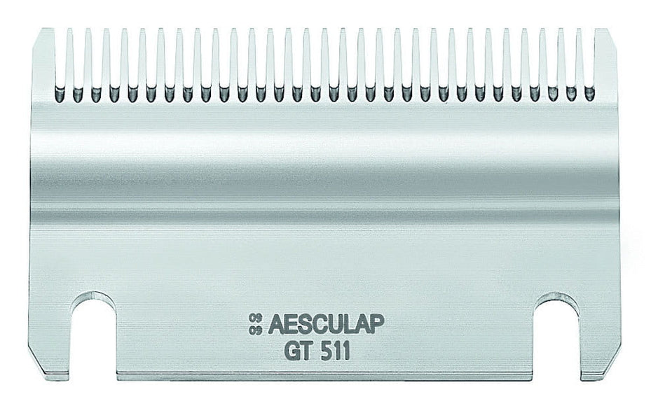 Aesculap GT511 Replacement Lower Blade – Precision Stainless Steel, Compatible with Econom II Clippers