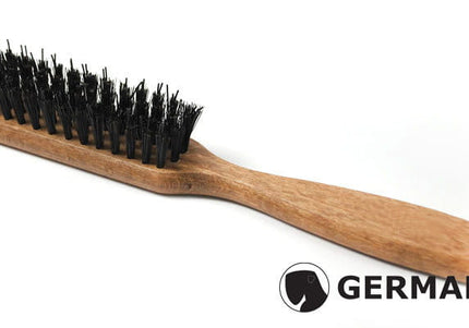 Nylon Narrow 4-Row Grooming Brush – Double Bristle Design for Effective Detangling