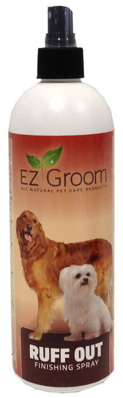 EZ-Groom Ruff Out Finishing & Conditioning Spray Vanilla – Detangling Conditioner, 473ml Bottle