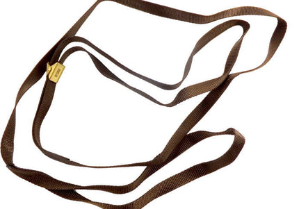 Simplicity Show Lead – English Flat Ring Lead, 9mm Wide, Brown, Durable Design