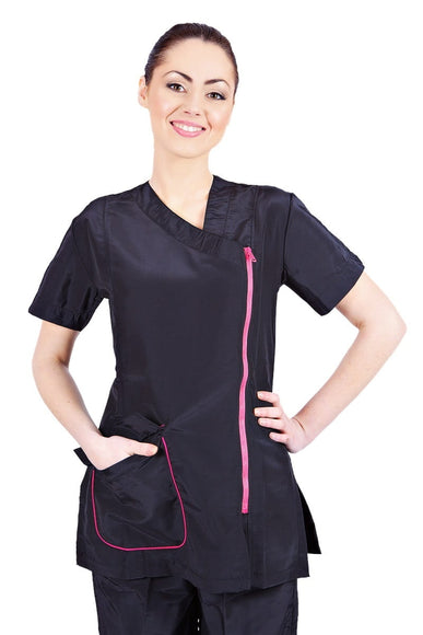 Groom Professional Modena Grooming Jacket XXL – Lightweight Design with Pink Trim, Comfortable Fit